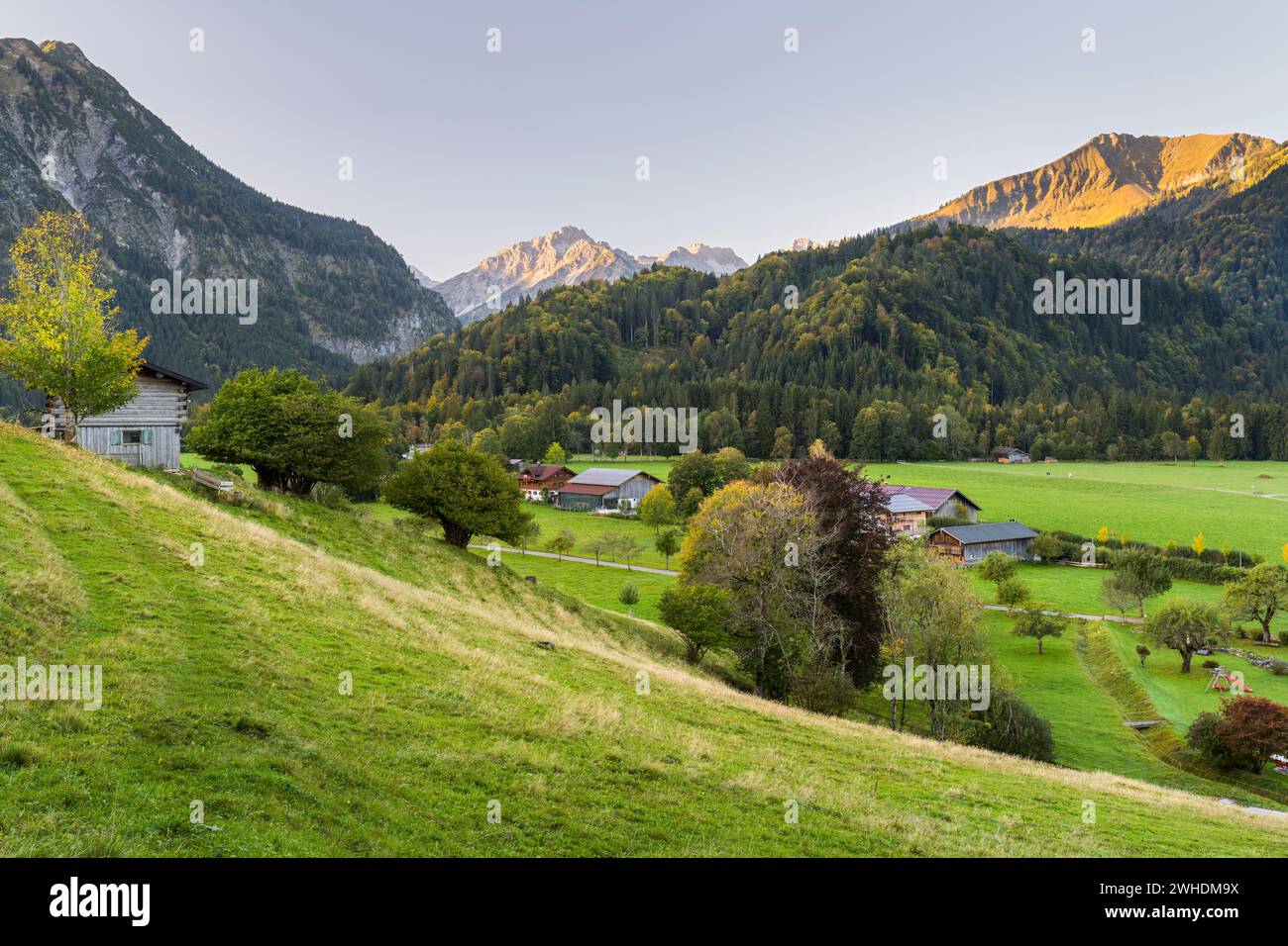 Oberstdorf, Alpes de Allgäu, Allgäu, Bavière, Allemagne Banque D'Images
