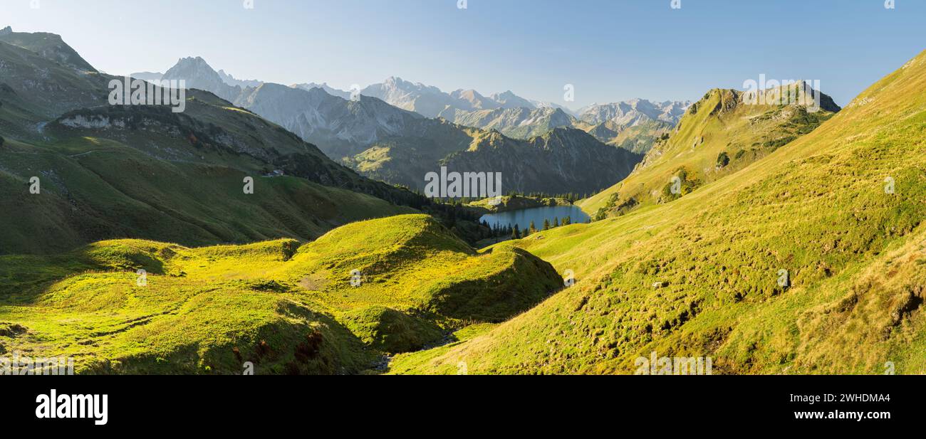 Seealpsee, Hintere Seealpe, Allgäu Alpes, Allgäu, Bavière, Allemagne Banque D'Images