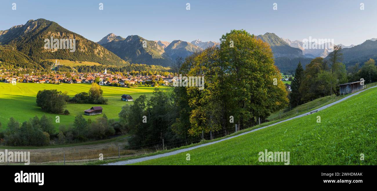 Oberstdorf, Alpes de Allgäu, Allgäu, Bavière, Allemagne Banque D'Images