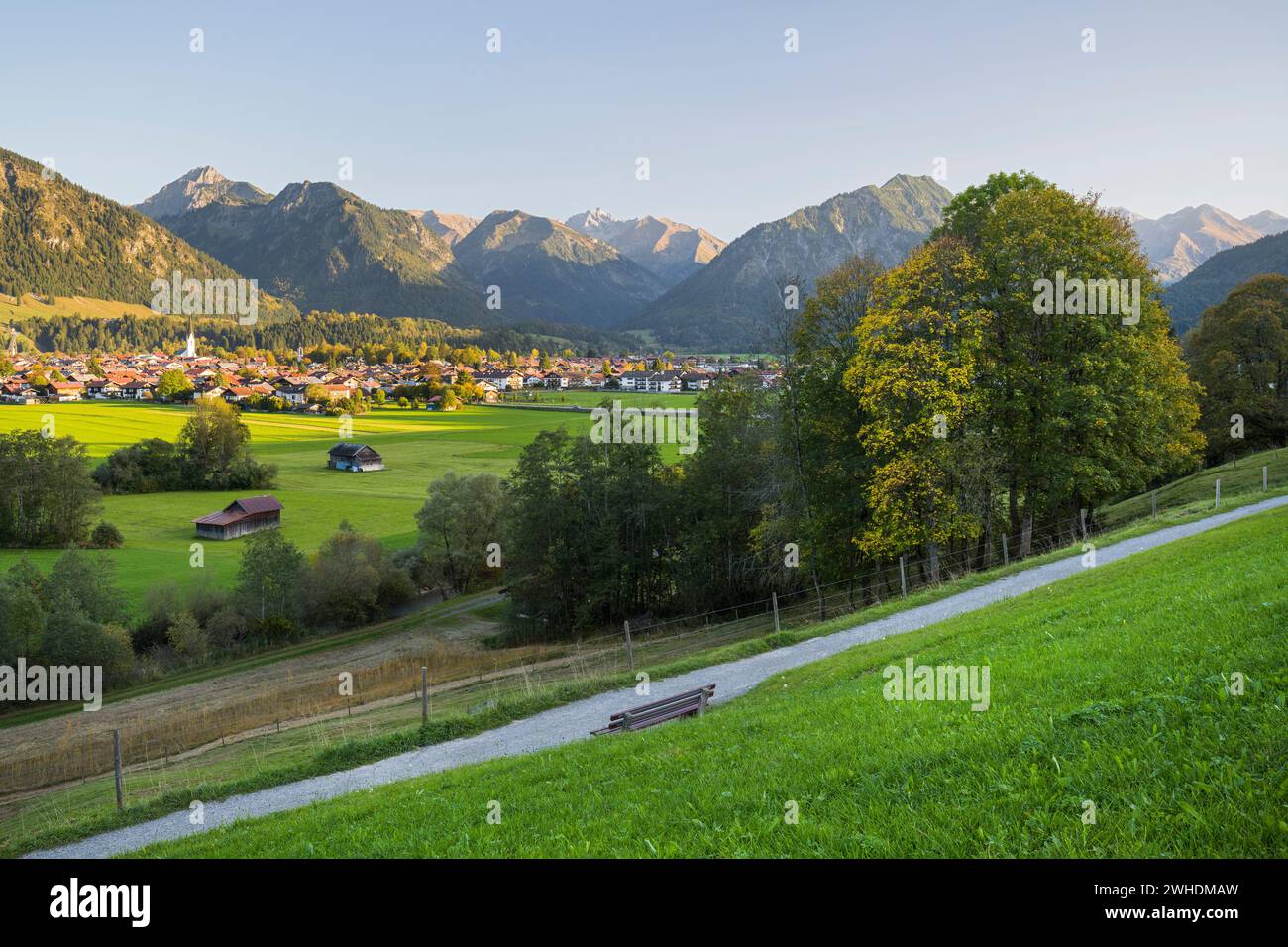 Oberstdorf, Alpes de Allgäu, Allgäu, Bavière, Allemagne Banque D'Images