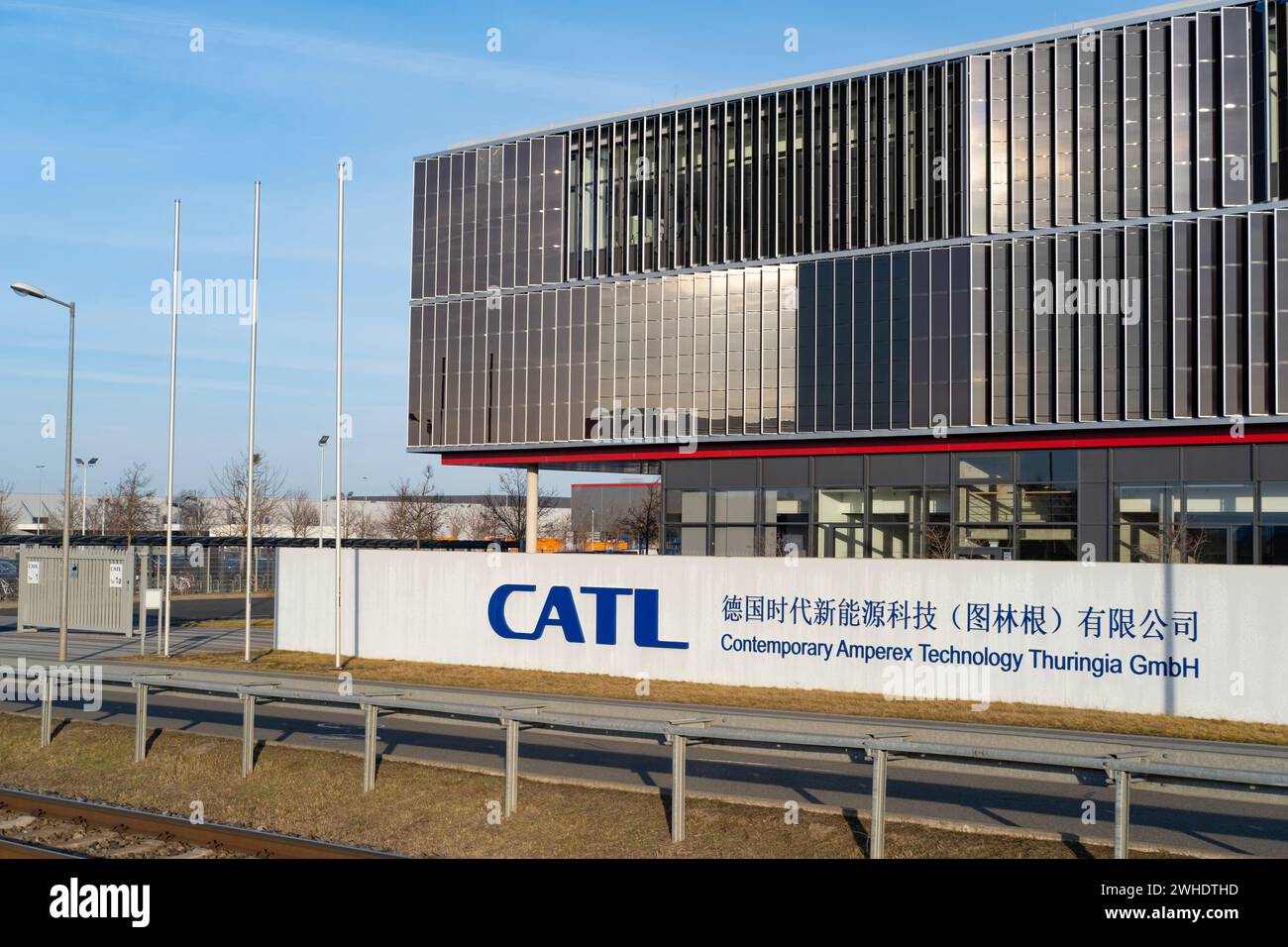 CATL Contemporary Amperex Technology Co. Fabricant limité de batteries de véhicules électriques, usine de batteries, Automotive News Europe, mobilité durable Banque D'Images