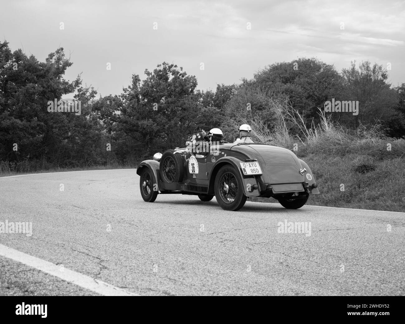 Tavoleto , Italie - sept. 16 - 2023 : FIAT 514 SPIDER COPPA d' ALPI 1930 dans coppa nuvolari Old Racing Banque D'Images