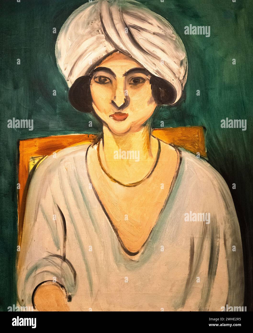 Henri Matisse 1917 peinture huile sur toile 'femme en turban (Lorette)' au Musée d'Art de Baltimore Banque D'Images