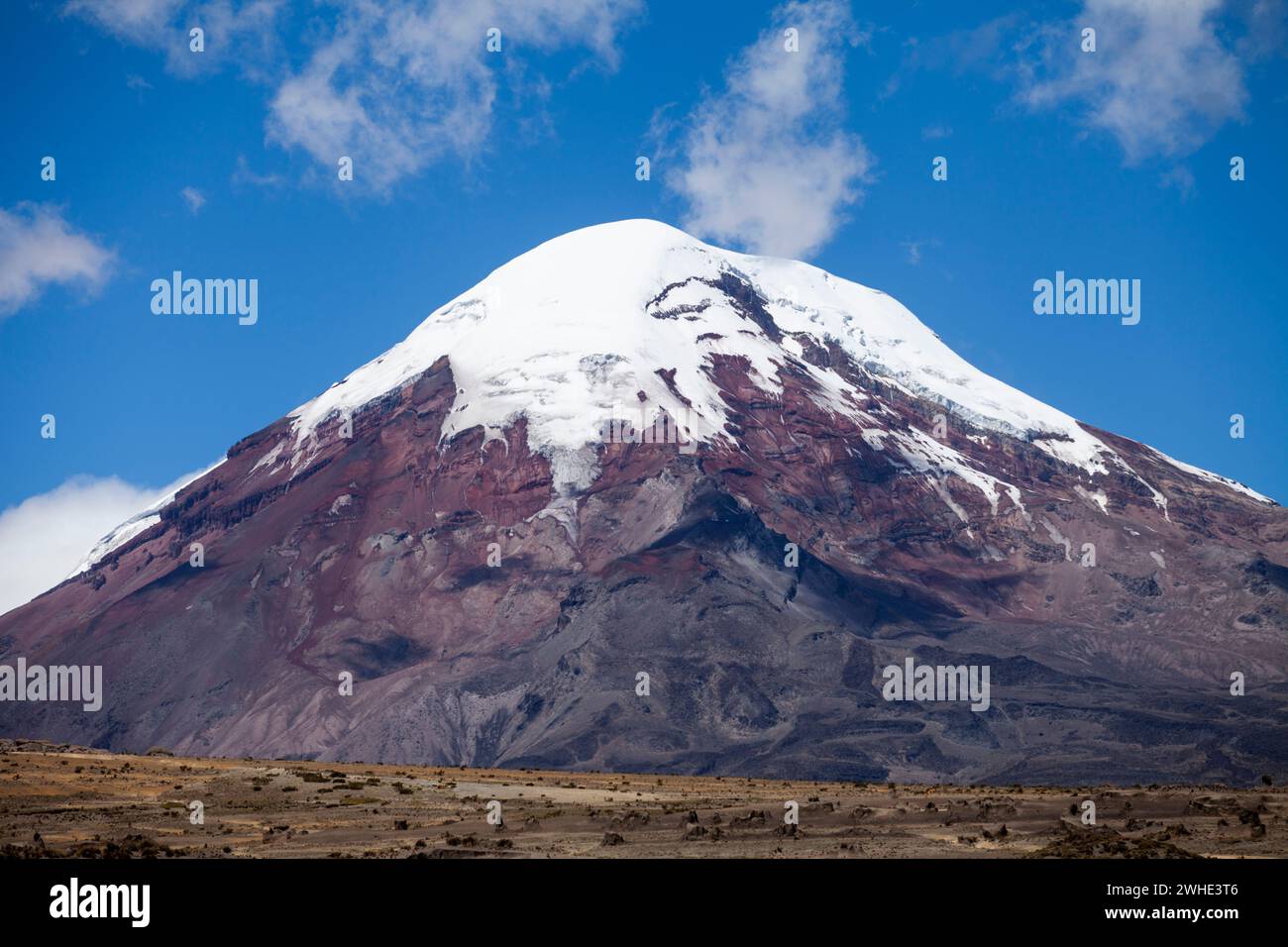 Photographies de montagne Chimborazo à couper le souffle - majestueux sommets enneigés de l'Équateur Banque D'Images