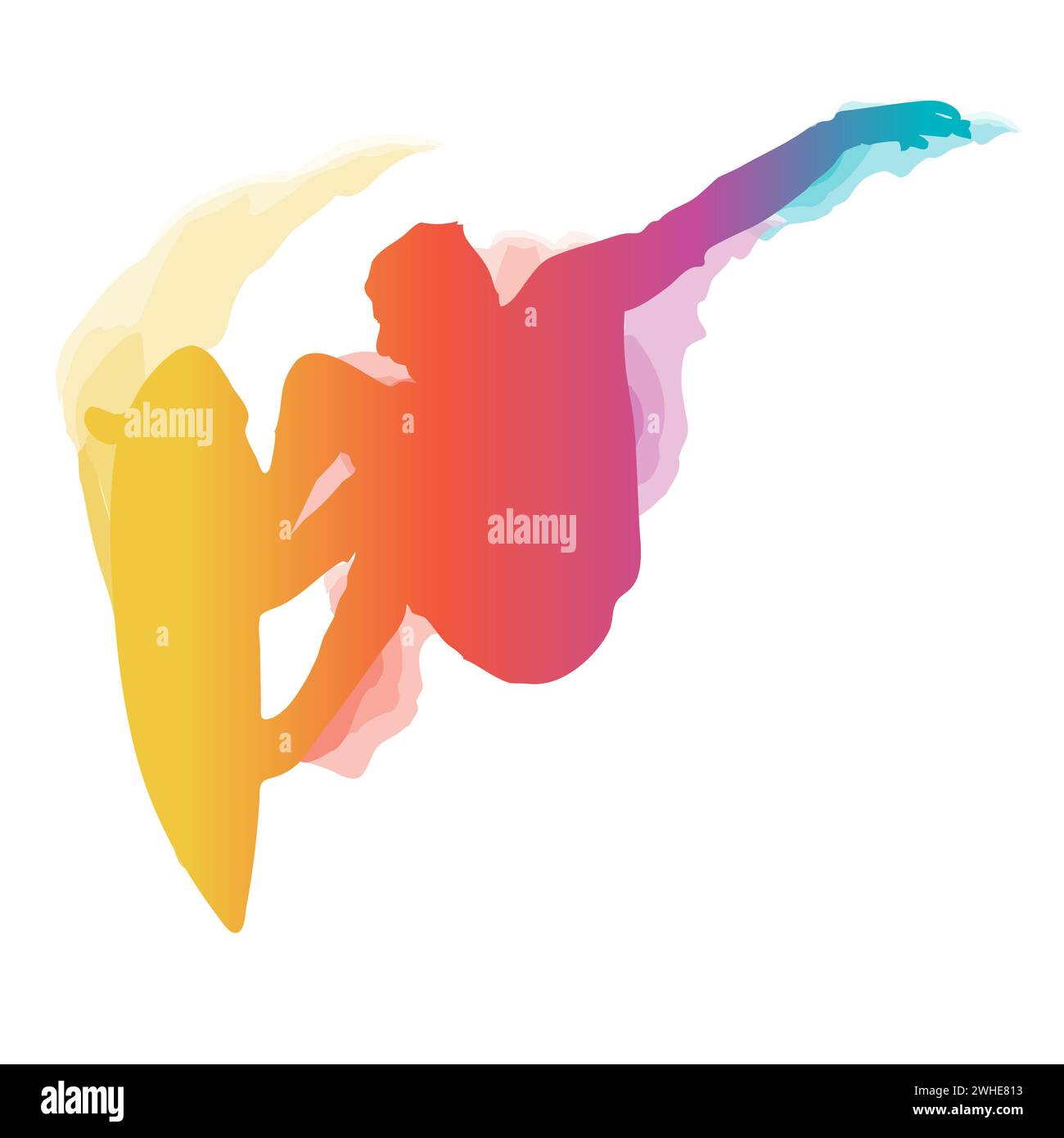 Circonscription Surfer une grosse vague Banque D'Images