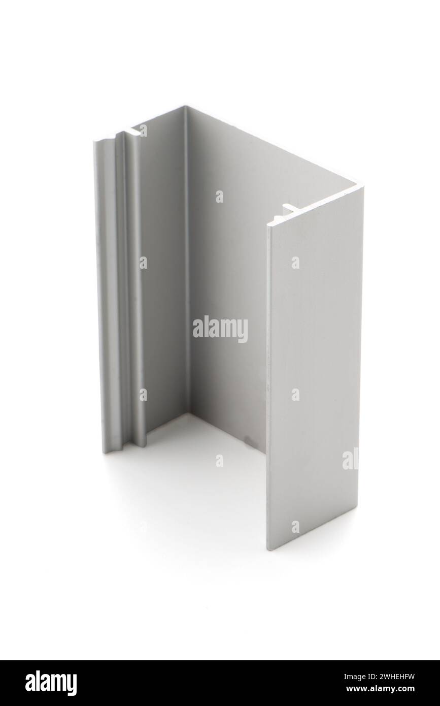 Exemple de profil d'aluminium Banque D'Images