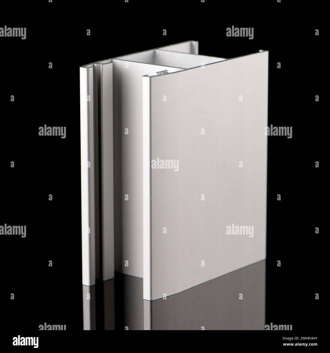 Exemple de profil d'aluminium Banque D'Images