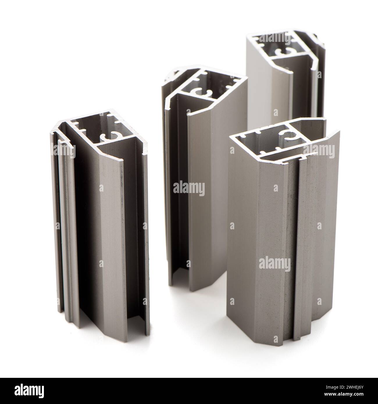 Exemple de profil d'aluminium Banque D'Images