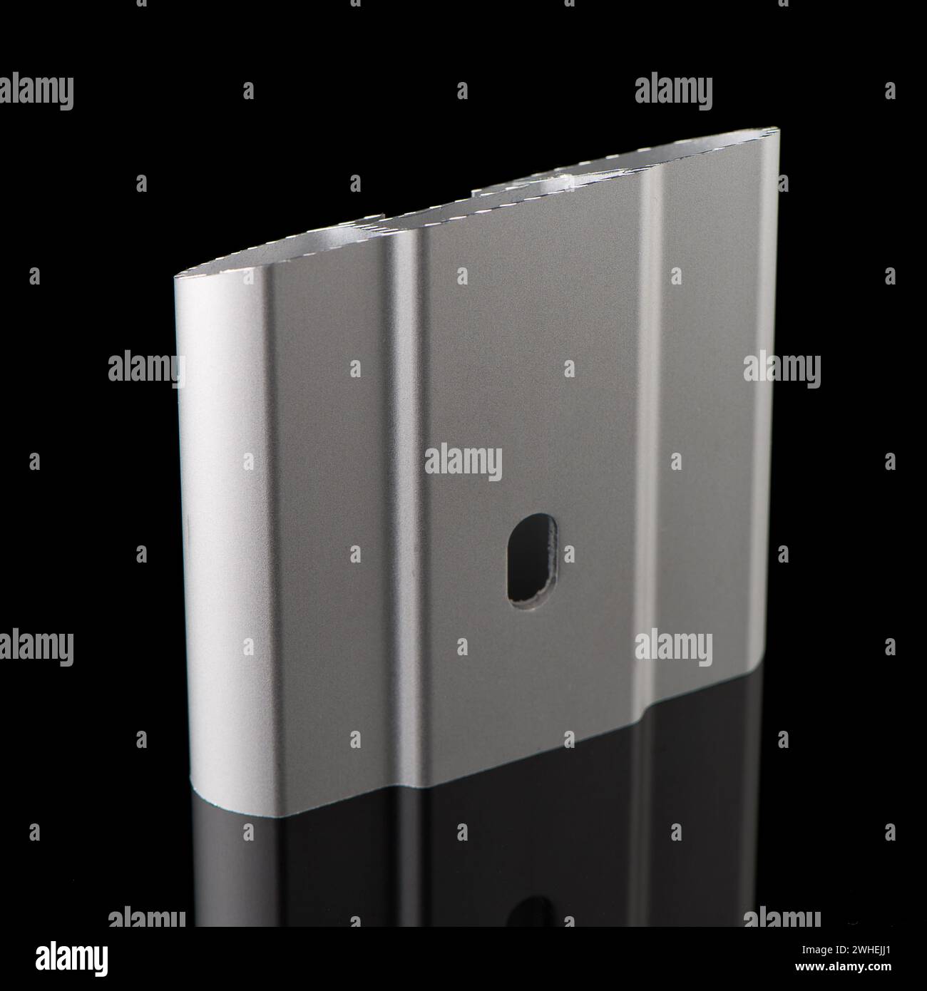 Exemple de profil d'aluminium Banque D'Images