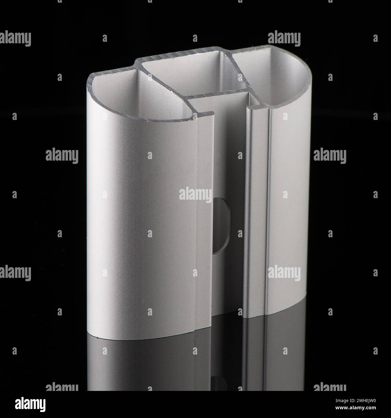 Exemple de profil d'aluminium Banque D'Images