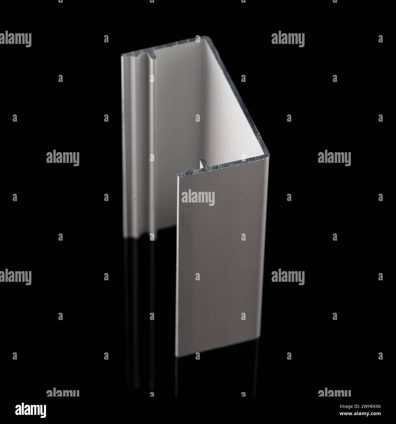 Exemple de profil d'aluminium Banque D'Images