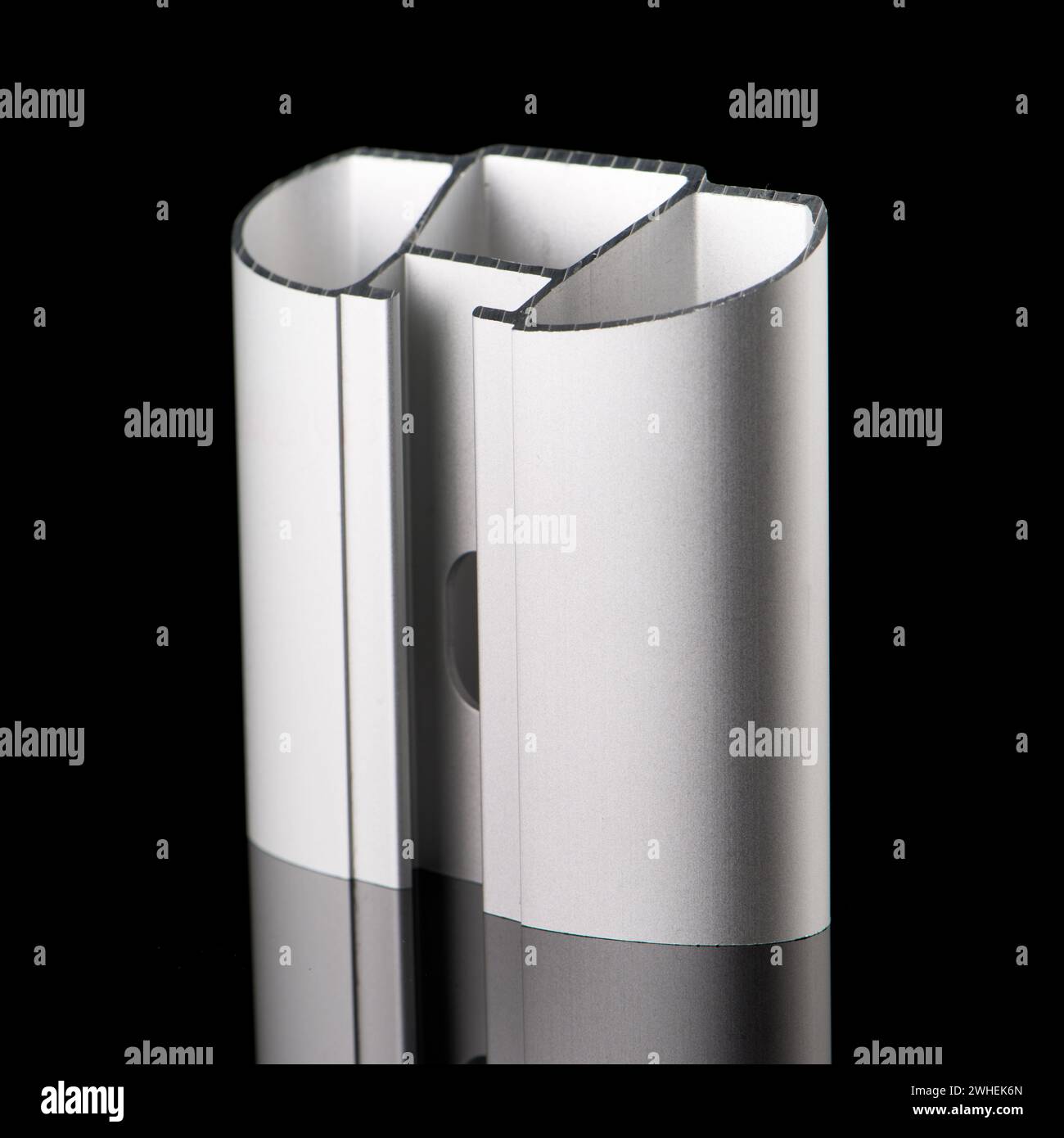 Exemple de profil d'aluminium Banque D'Images