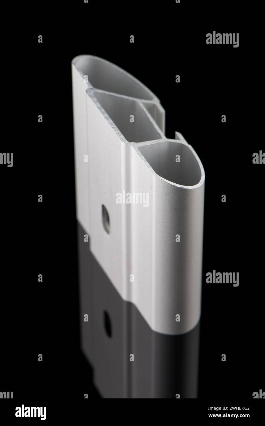 Exemple de profil d'aluminium Banque D'Images