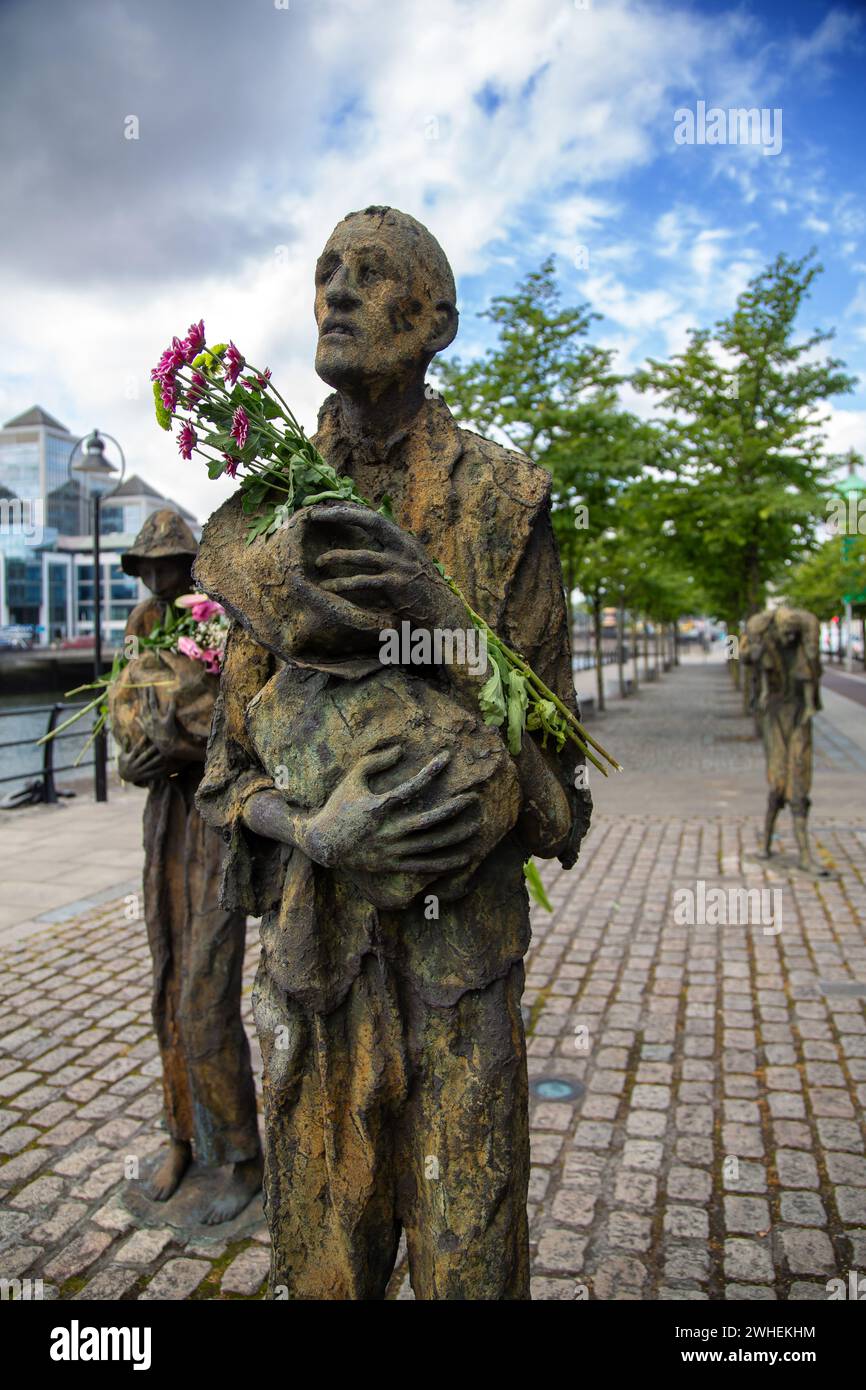 '11.07.2019, Irlande, comté de Dublin, Dublin - Mémorial de la famine pour le million de victimes de la Grande famine (1845-1849), causée par le mildiou de la pomme de terre. 00A1 Banque D'Images