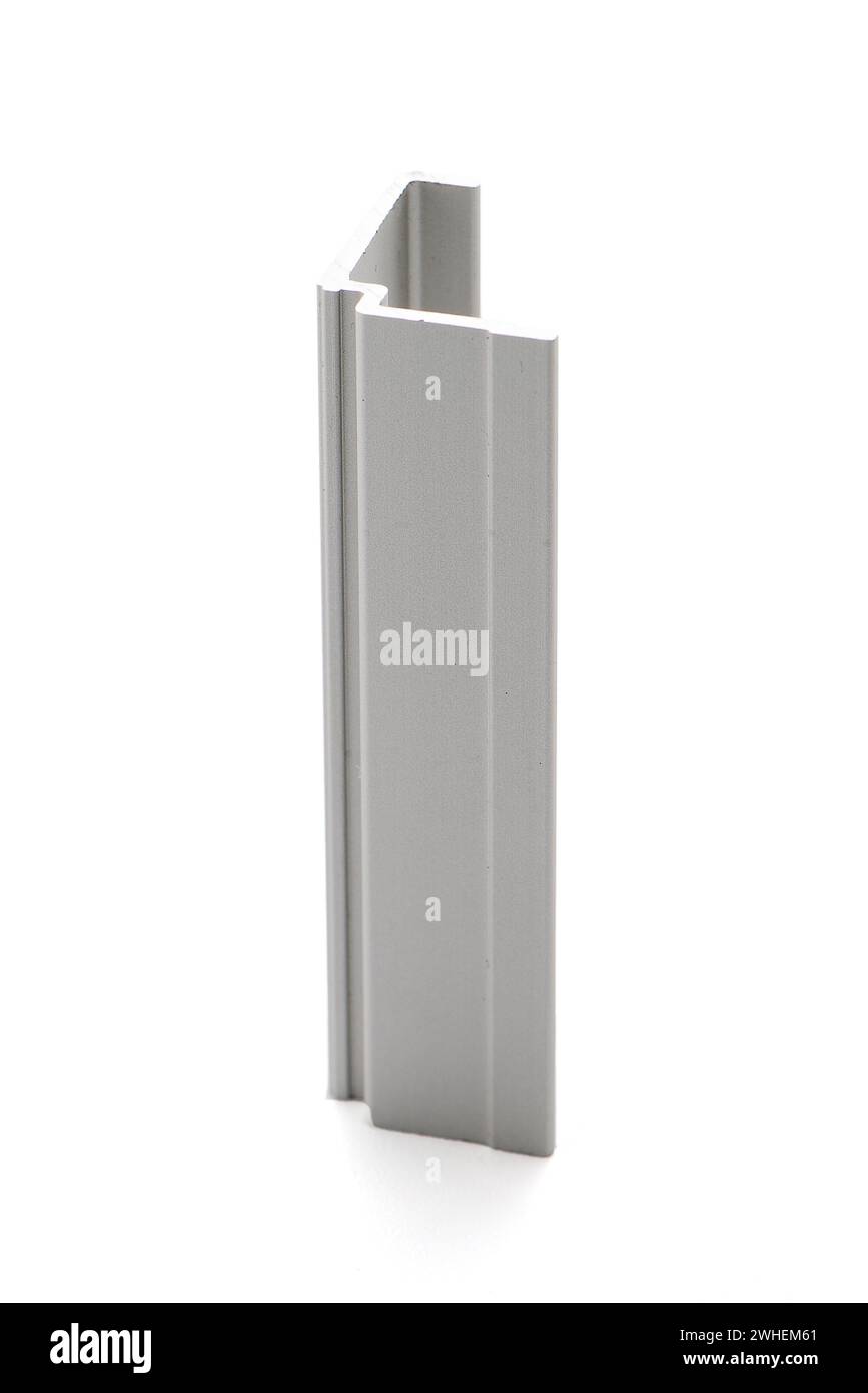 Exemple de profil d'aluminium Banque D'Images