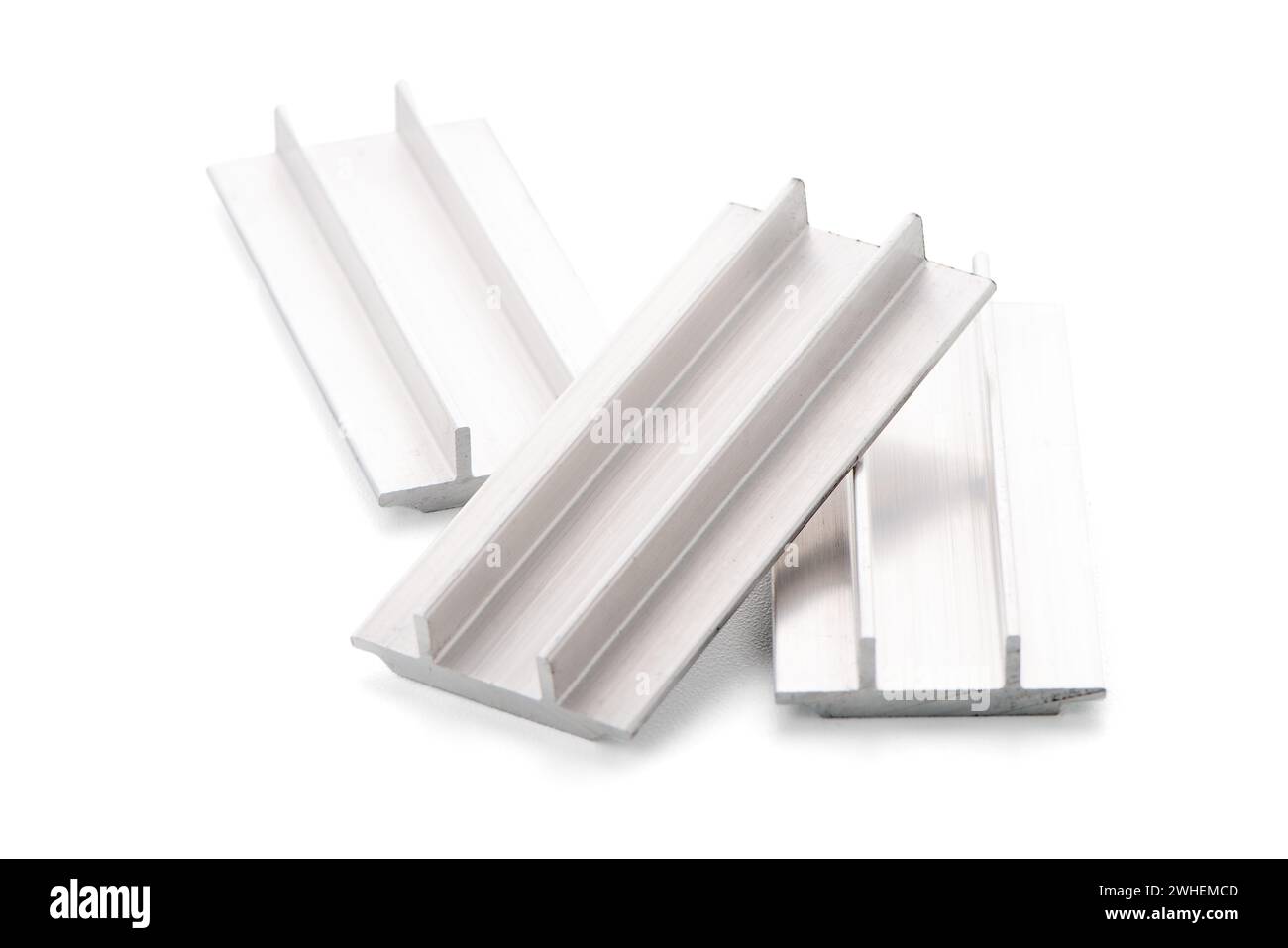 Exemple de profil d'aluminium Banque D'Images