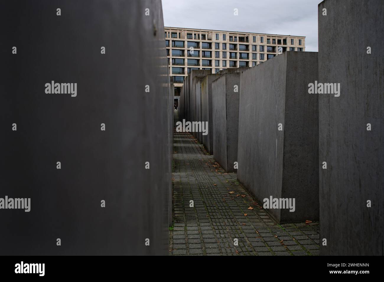 '09.11.2023, Allemagne, Berlin, Berlin - Mémorial aux Juifs assassinés d'Europe. Le mémorial est un mémorial dédié aux victimes de l'Holocauste. Banque D'Images