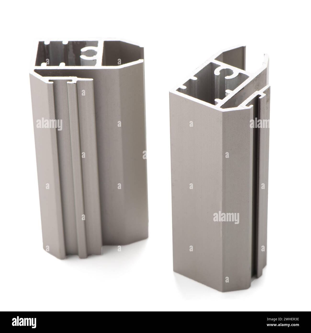 Exemple de profil d'aluminium Banque D'Images