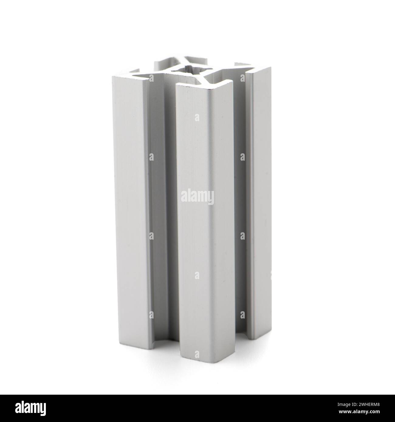 Exemple de profil d'aluminium Banque D'Images