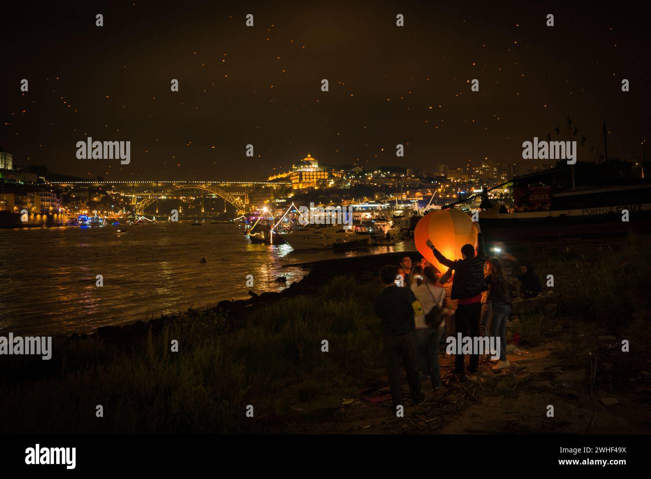 Festival de St Jean de Porto Banque D'Images