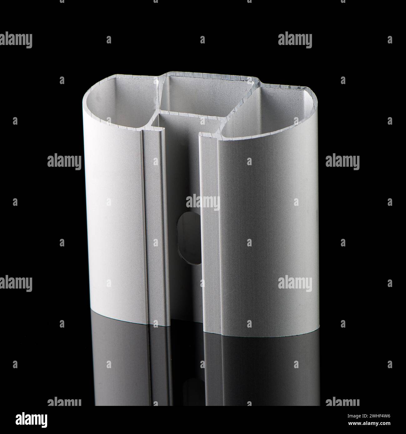 Exemple de profil d'aluminium Banque D'Images