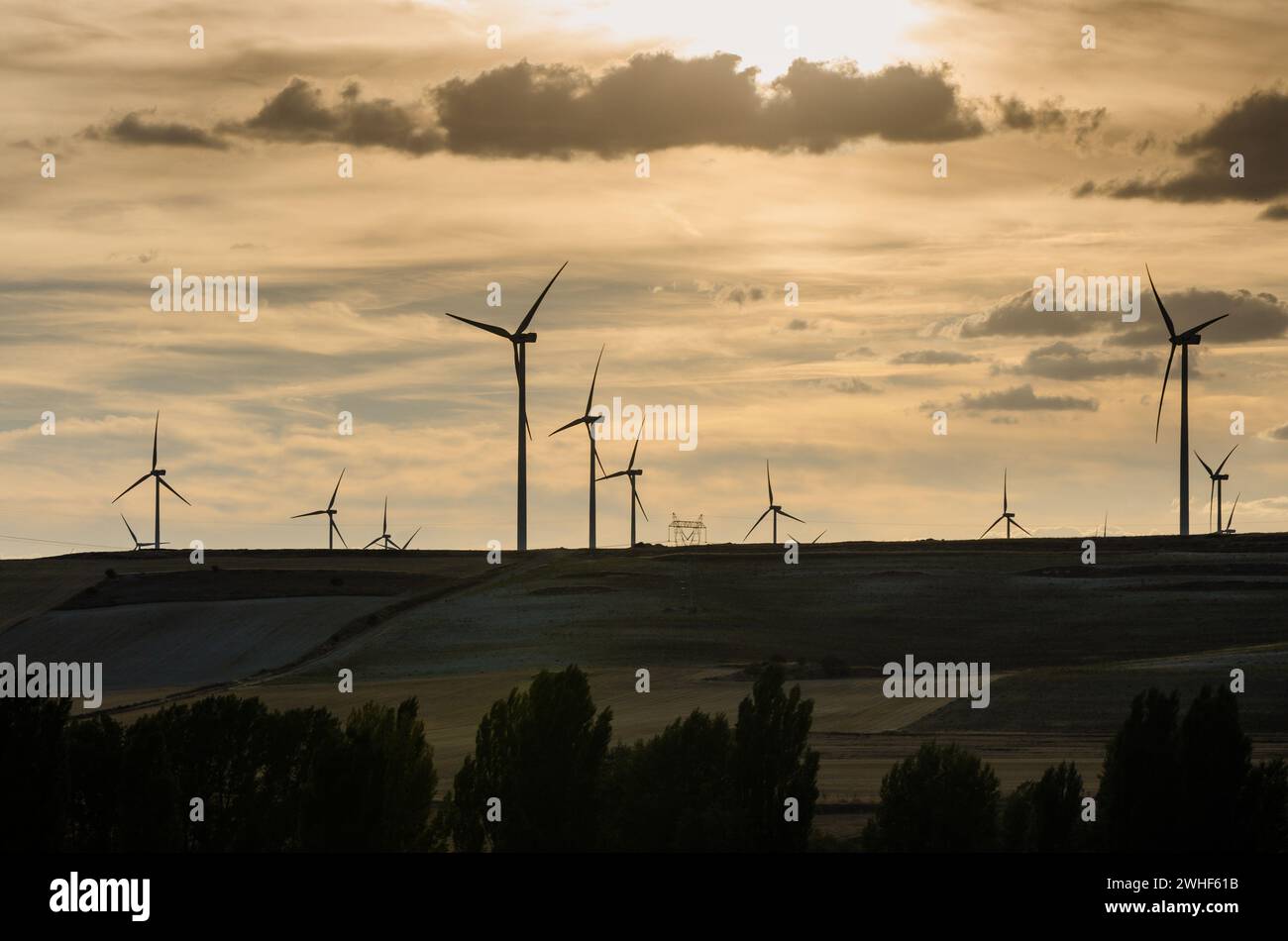 Les turbines d'énergie éolienne Banque D'Images