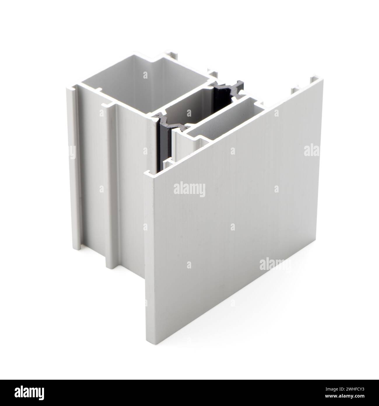 Exemple de profil d'aluminium Banque D'Images