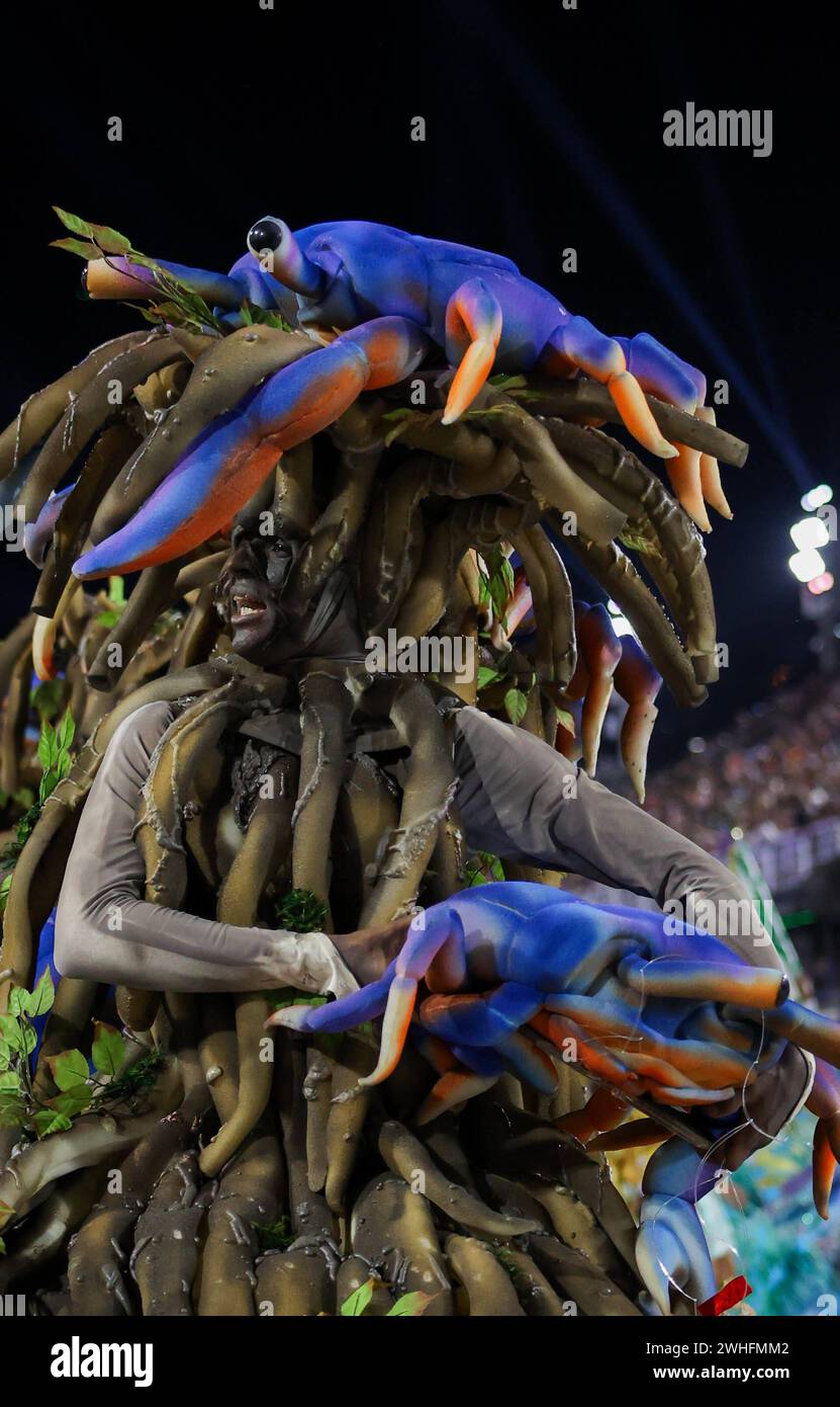 Desfiles SERIE OURO DO CARNAVAL DO RIO DE JANEIRO RIO DE JANEIRO RJ, 09/02/2023 - carnaval /Desfile das escolas da Serie Ouro do Rio de Janeiro - AcadÃªmicos de Vigario Geral Ã a terceira escola a desfilar na Serie Ouro nessa noite de sexta feira, Sambodromo da Sapucai , no Rio de Janiero 09. Rio de Janeiro Brasil Copyright : xErbsxJrx Banque D'Images