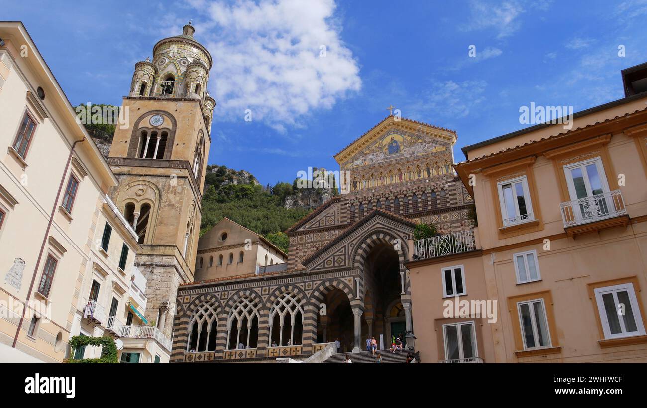 La Cathédrale d'Amalfi Banque D'Images