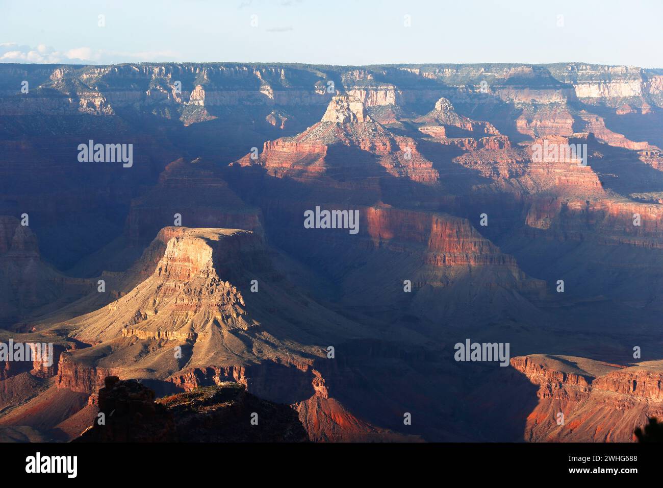 Vue depuis la rive sud du parc national du Grand Canyon, États-Unis d'Amérique Banque D'Images