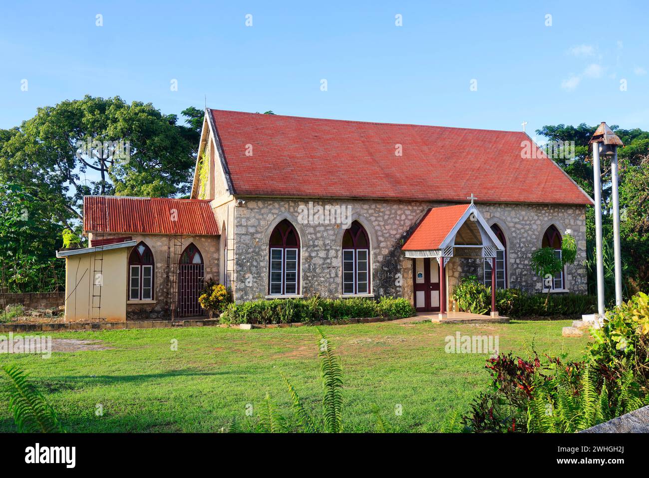 Une église à Negril en Jamaïque, Caraïbes, Amérique du Moyen-Orient Banque D'Images