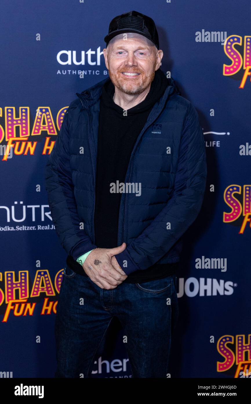 Las Vegas, États-Unis. 10 février 2024. Bill Burr assiste à Shaq's Fun House au XS au Wynn pendant la semaine du Super Bowl à Las Vegas, Nevada, le 9 février 2024. (Travis P Ball/Sipa USA) crédit : Sipa USA/Alamy Live News Banque D'Images