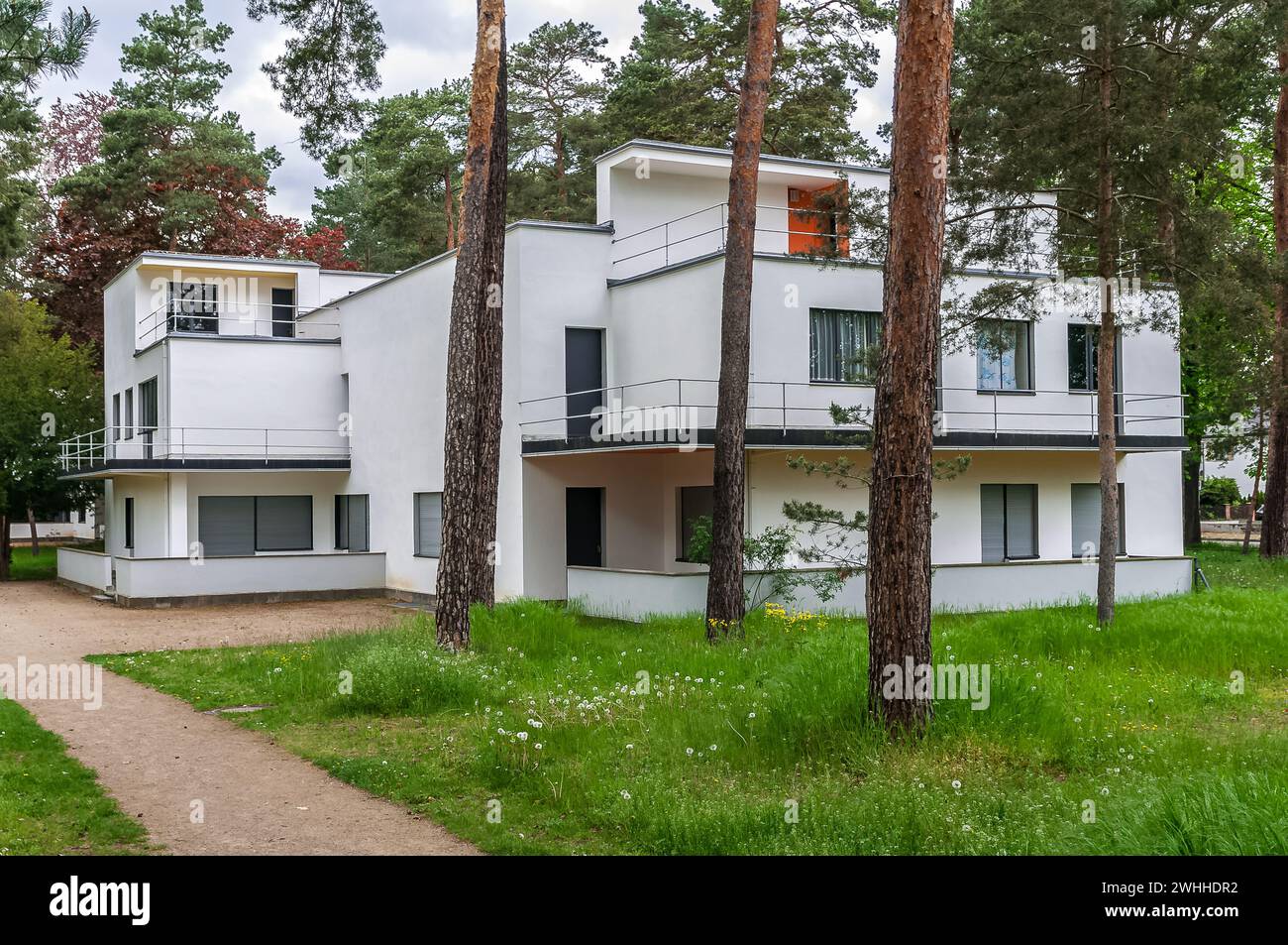 Maison de maître Kandinsky / Klee à Dessau-RoÃŸlau Banque D'Images