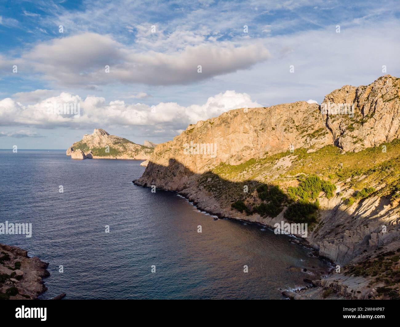 Îlot d'es Colomer de Cala Boquer Banque D'Images