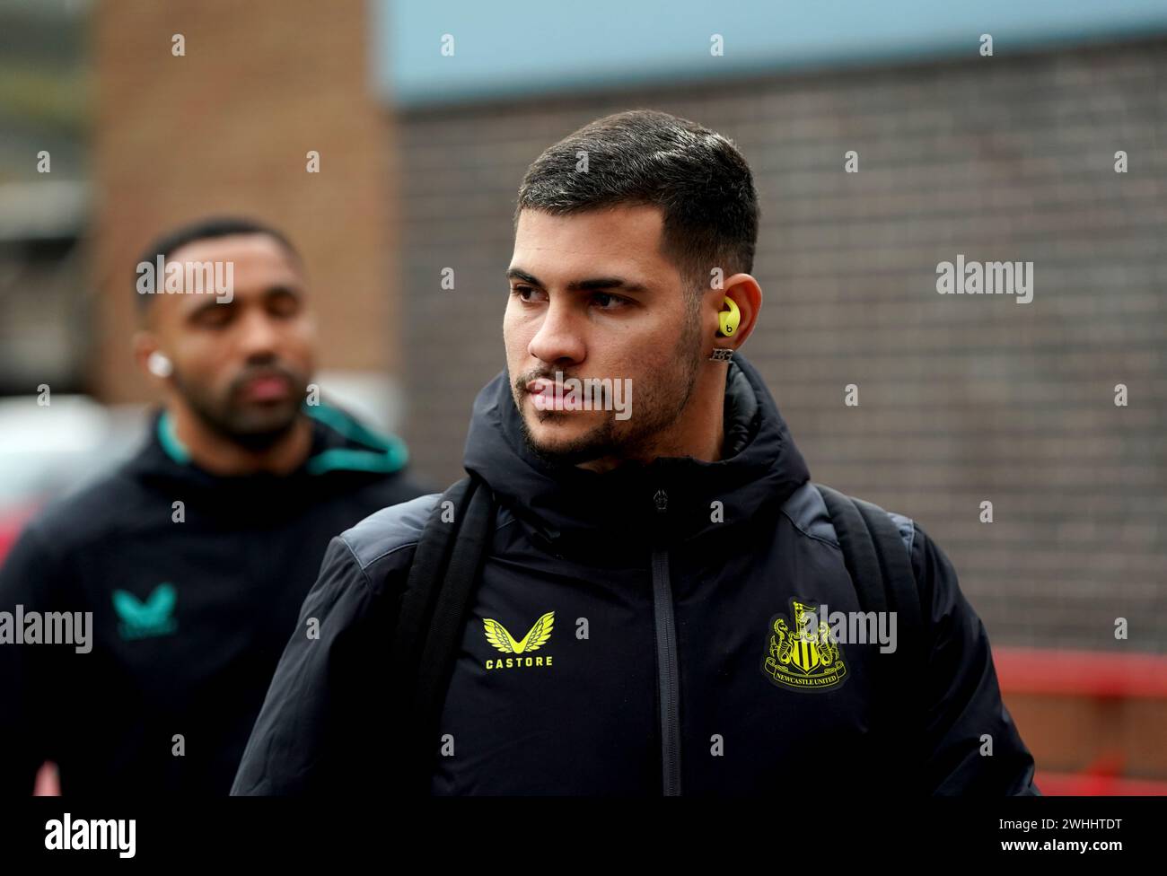Bruno Guimaraes de Newcastle United arrive au stade avant le match de premier League au City Ground de Nottingham. Date de la photo : samedi 10 février 2024. Banque D'Images