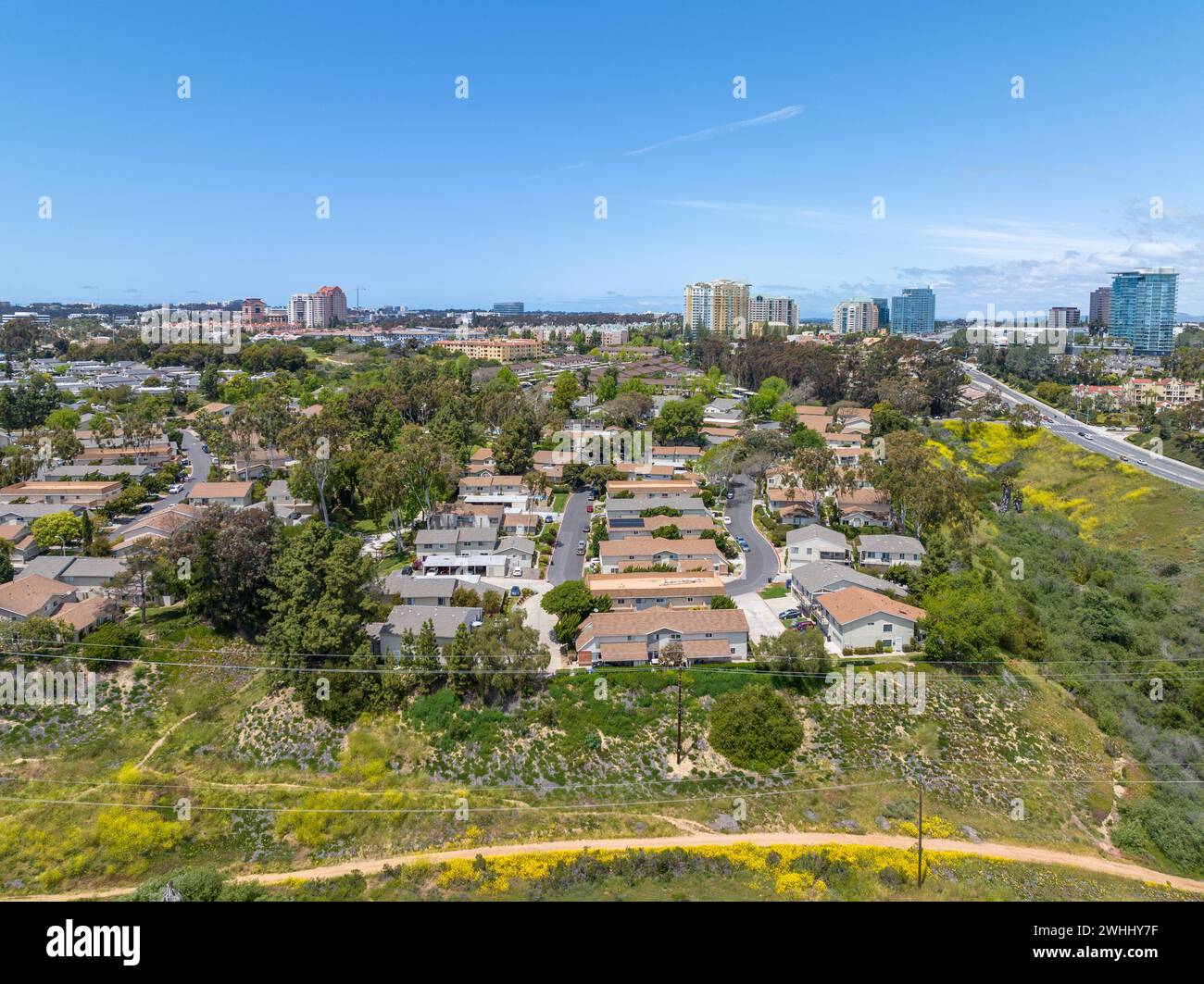 Vue aérienne de San Diego, Californie, États-Unis Banque D'Images
