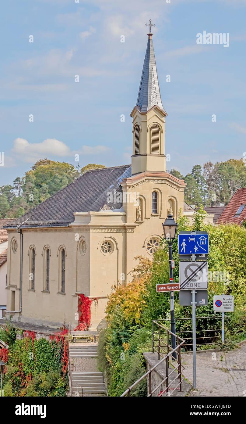Église évangélique de la Cène du Seigneur Haigerloch Zollernalbkreis Banque D'Images