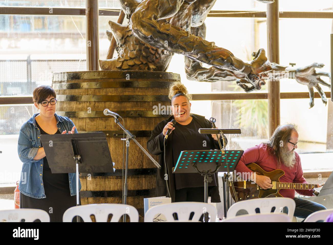 Natalia Tascon i Maria Magdalena Amengual. chanteur Banque D'Images