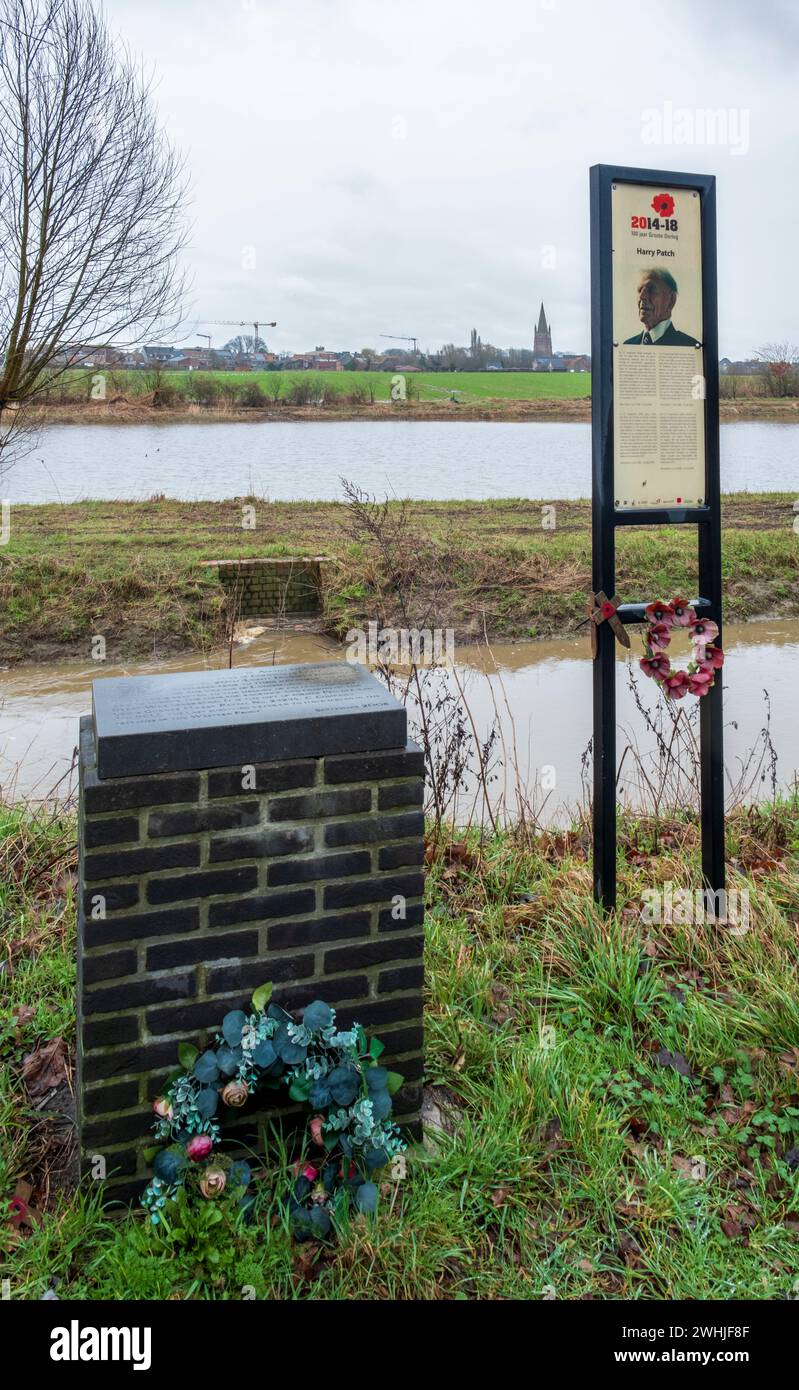 Harry Patch Memorial. Langemark-Poelkapelle, près d'Ypres Banque D'Images