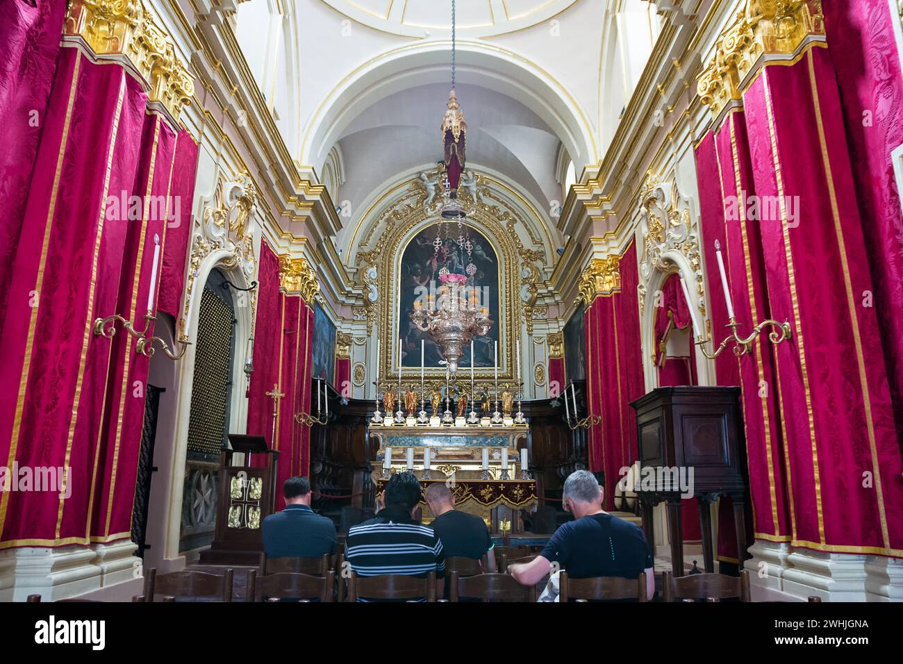 Rabat, Malte - 20 juin 2023 : Eglise dédiée à Saint Paul dans le centre de Rabat, Malte Banque D'Images