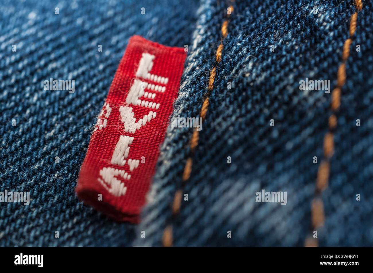 Nouveau Jean LEVI. LEVI'S est une marque de Levi Strauss and Co, fondée en 1853 Banque D'Images