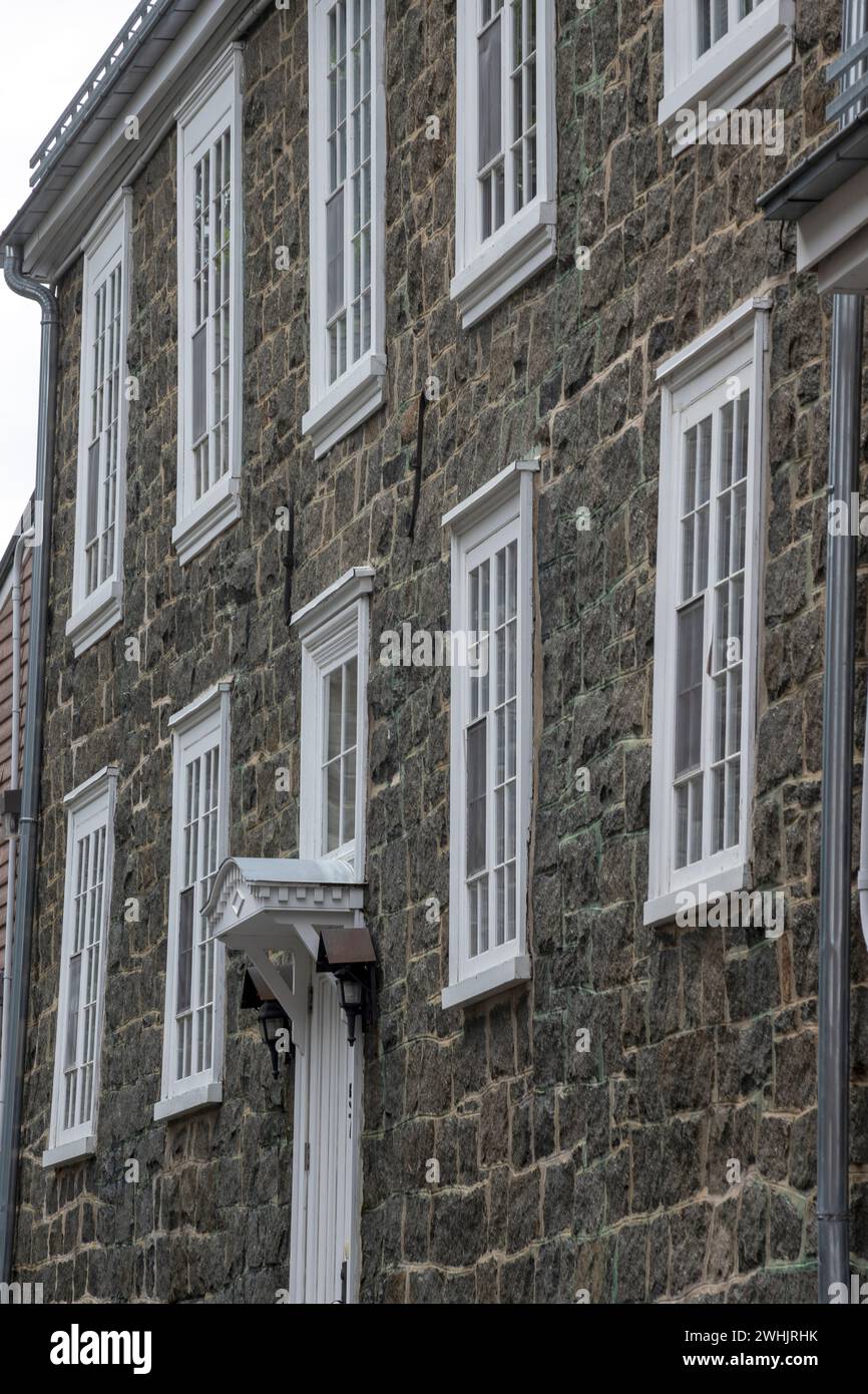 Vue de l'architecture ancienne de Québec. Capitale de la province canadienne de Québec, c'est l'une des plus anciennes villes d'Amérique du Nord. Banque D'Images