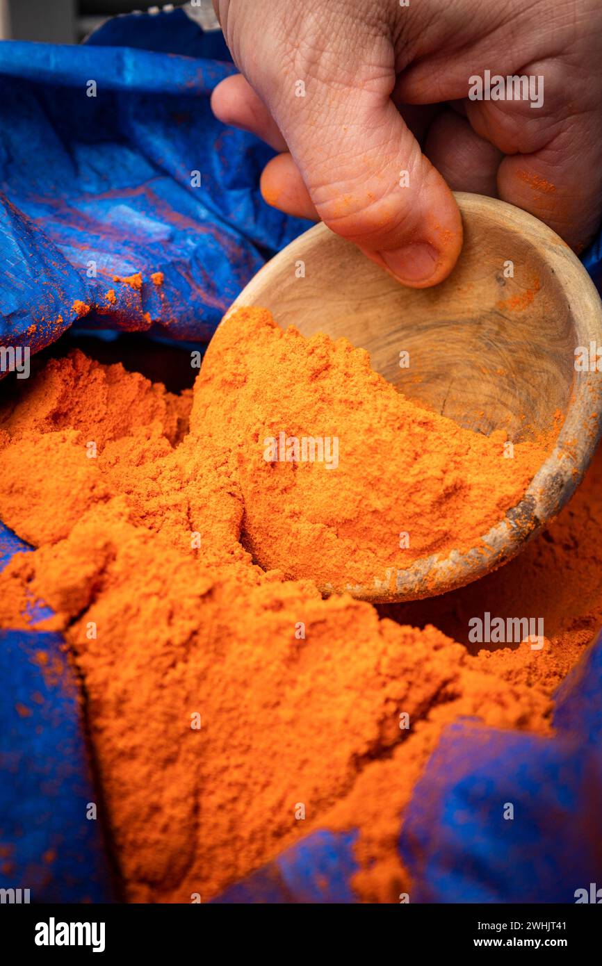 CortÃ­ tapotez le poivre Banque D'Images