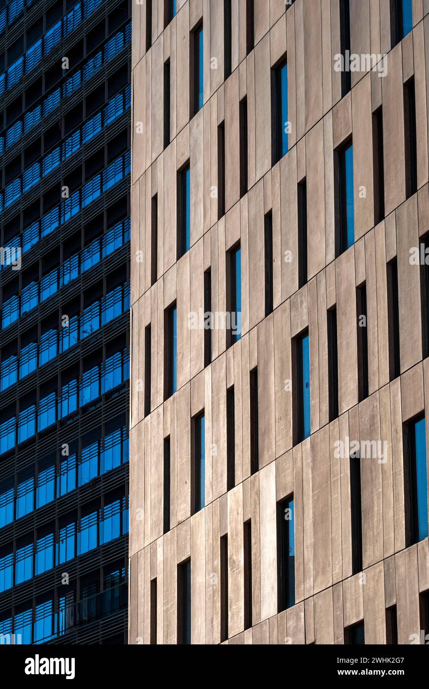 Détail architectural abstrait dans un paysage urbain à Barcelone en Catalogne en Espagne Banque D'Images