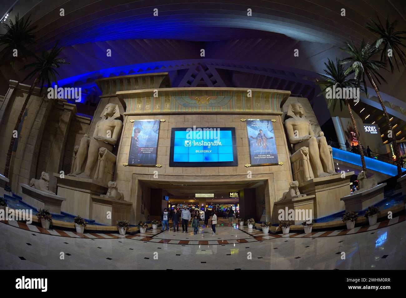 À l'intérieur de la pyramide de Louxor, Las Vegas NV Banque D'Images