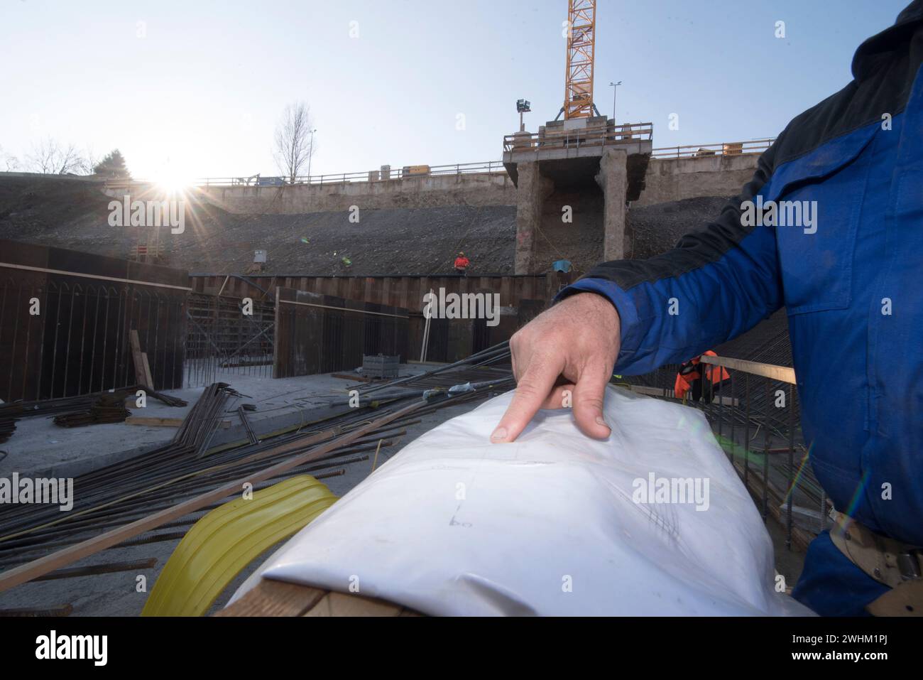 Plan de construction et planification en architecture et construction Banque D'Images