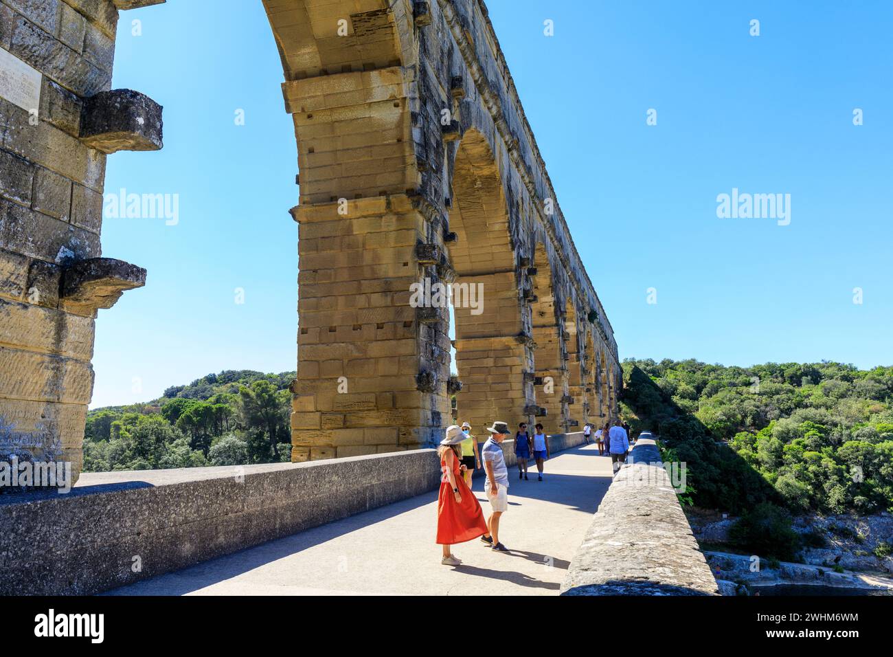 Pont du Gard, France Banque D'Images