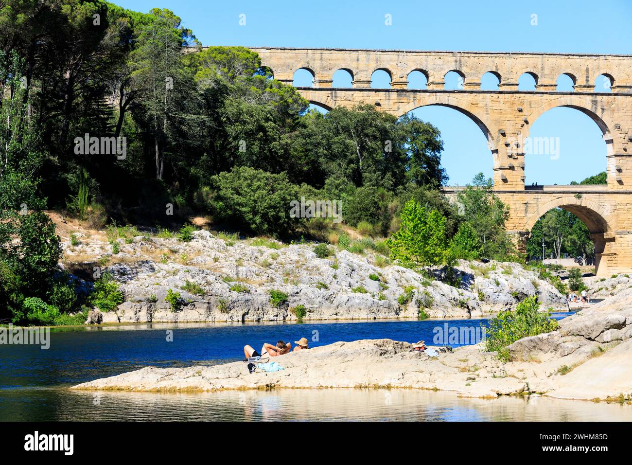 Pont du Gard, France Banque D'Images