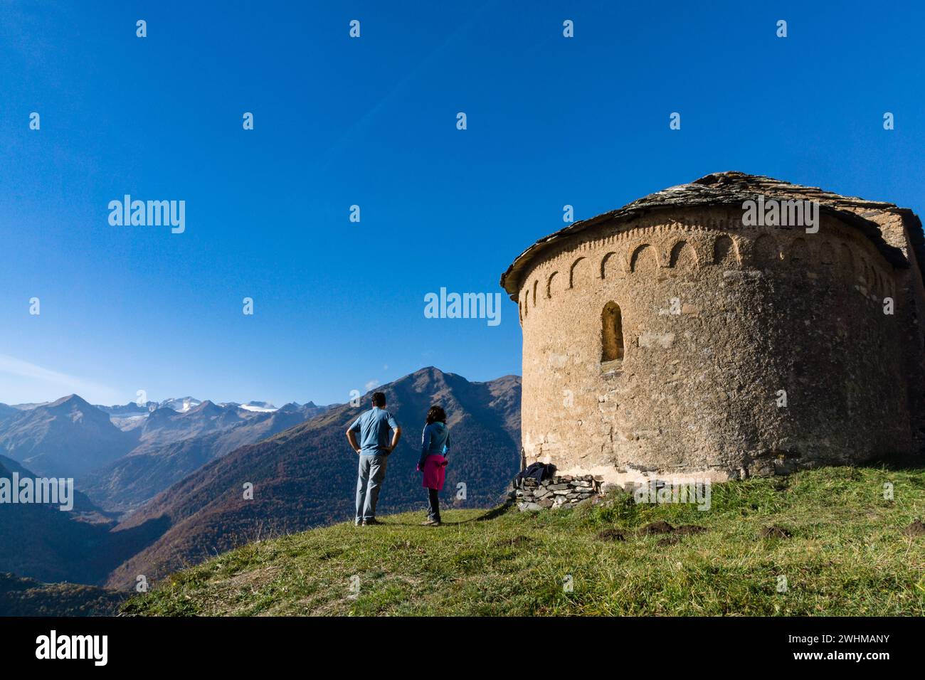 Chapelle de Sant Miqueu (chapelle de San Miguel) Banque D'Images