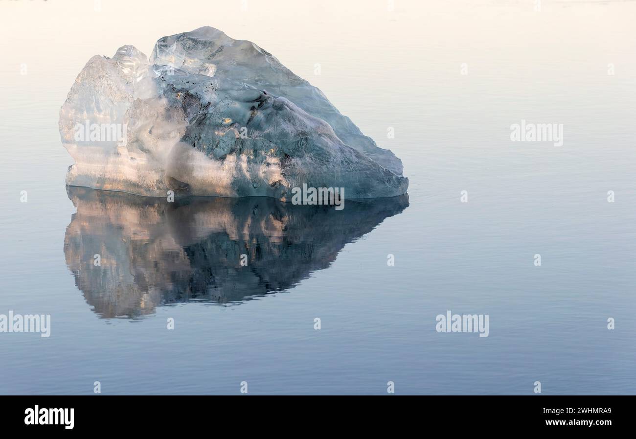 Le Glacier Lagoon Jökulsarlon en Islande, Europe Banque D'Images